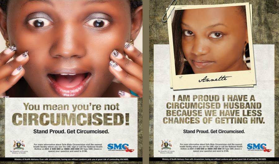 Publicité pour la circoncision masculine en Ouganda