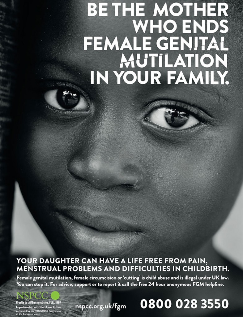 Campagne d'affichage anti FGM - UK 2014
